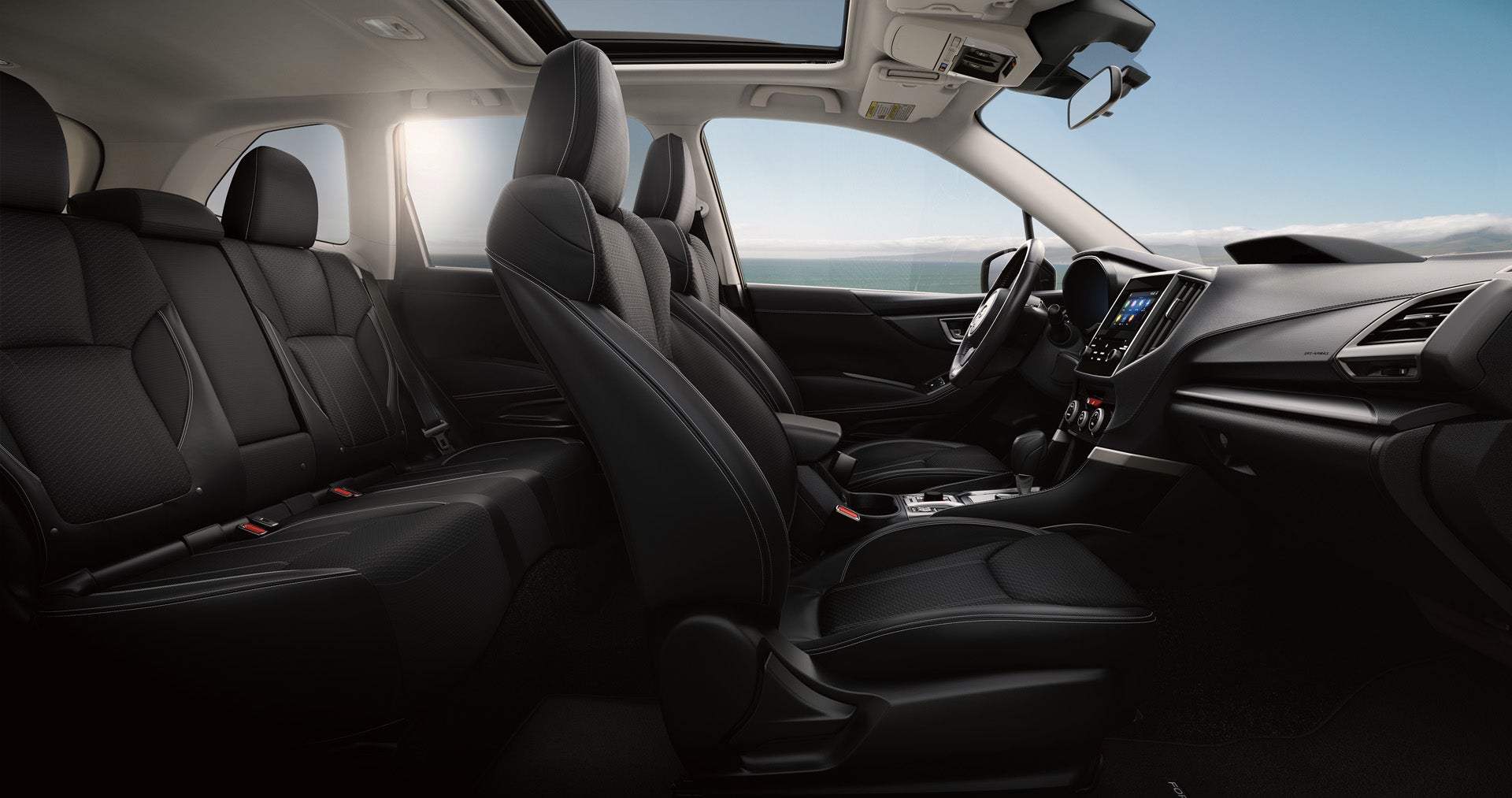 2024 Subaru Forester Premium Interior Premium Black Cloth