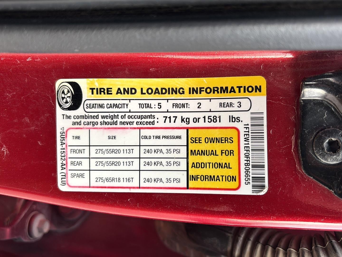 2015 Ford F-150 Platinum