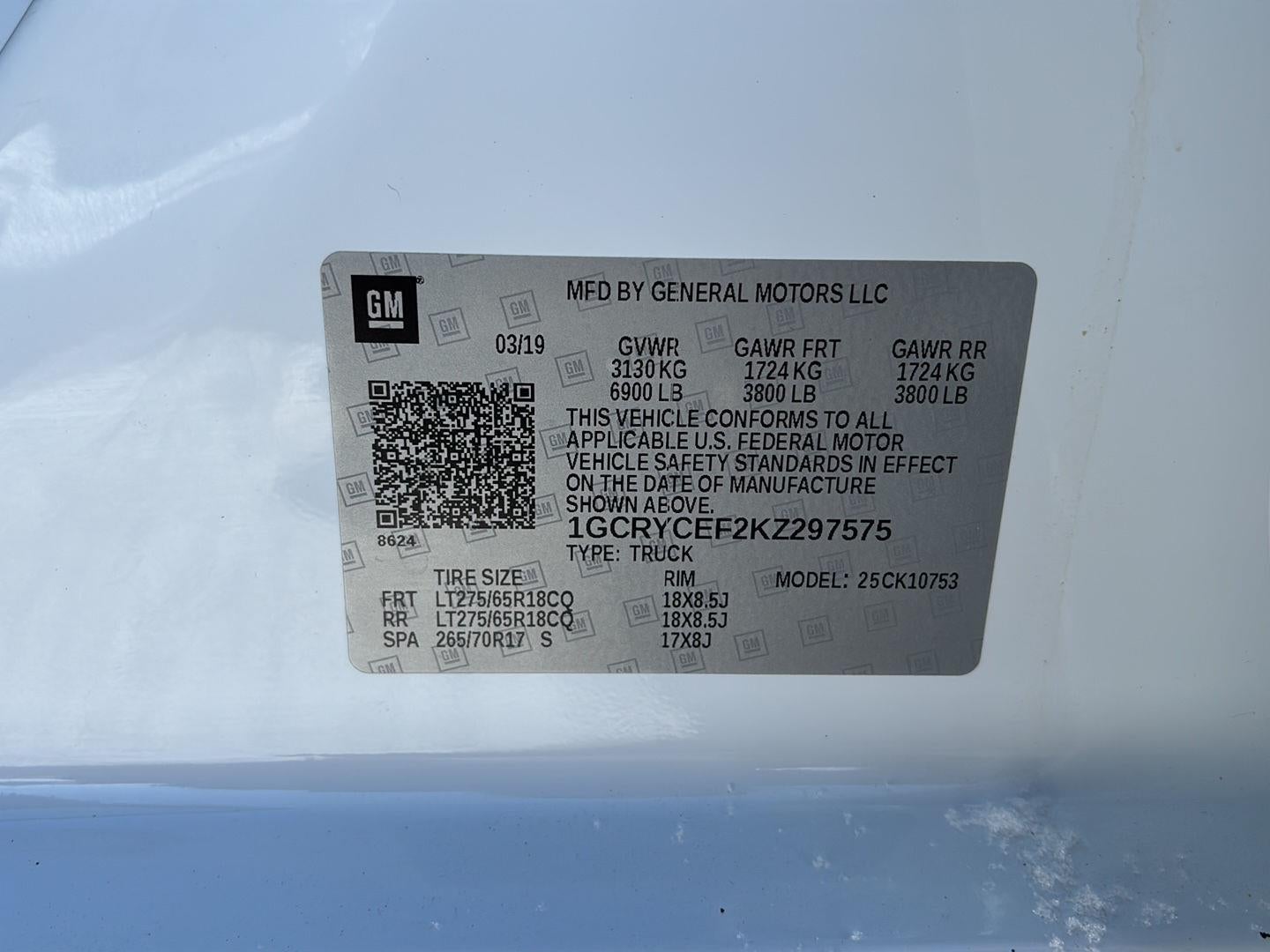 2019 Chevrolet Silverado 1500 Custom Trail Boss