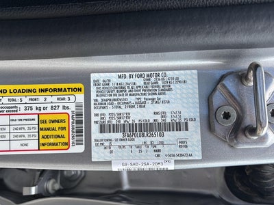 2020 Ford Fusion Hybrid SE