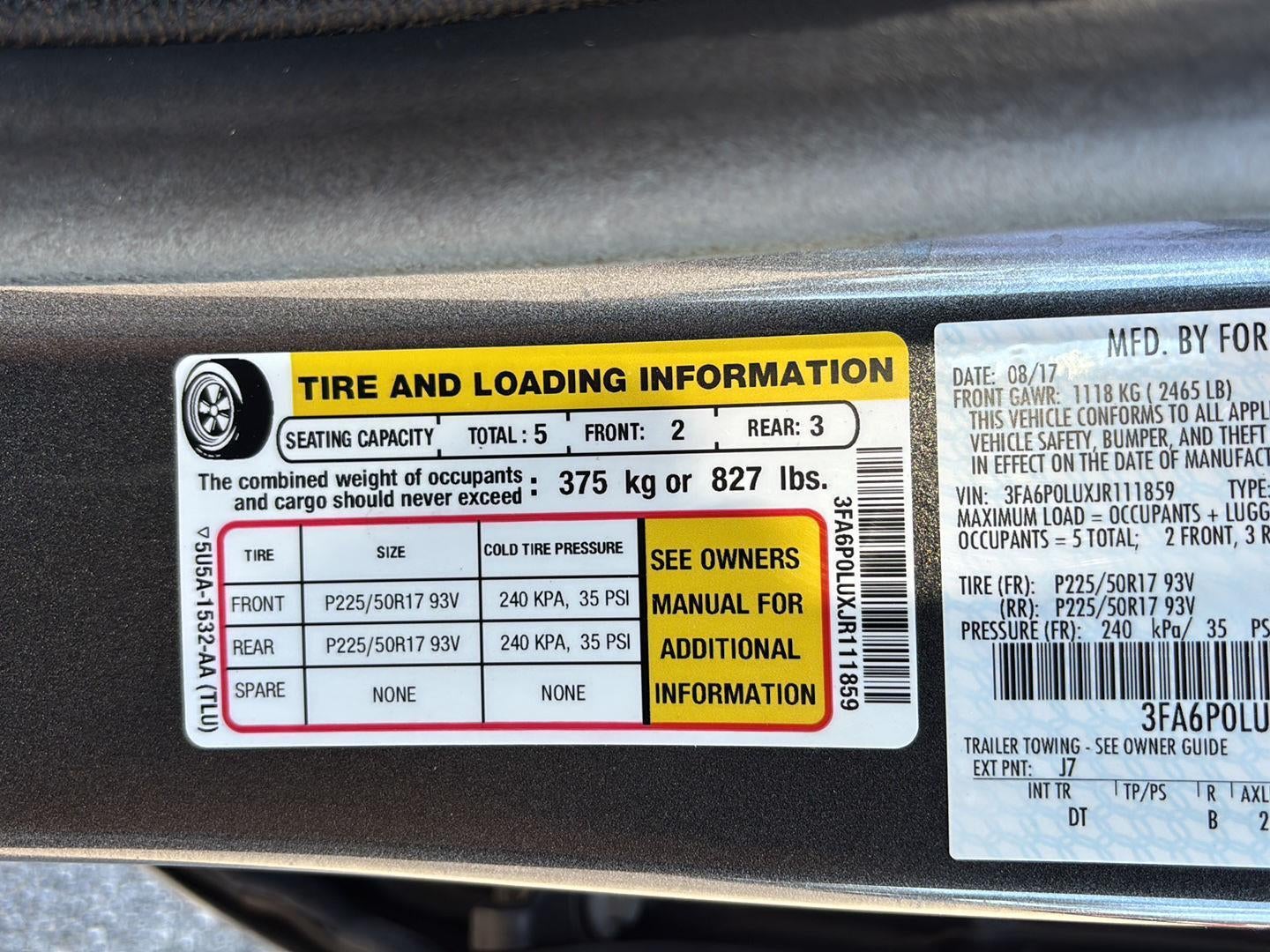 2018 Ford Fusion Hybrid SE