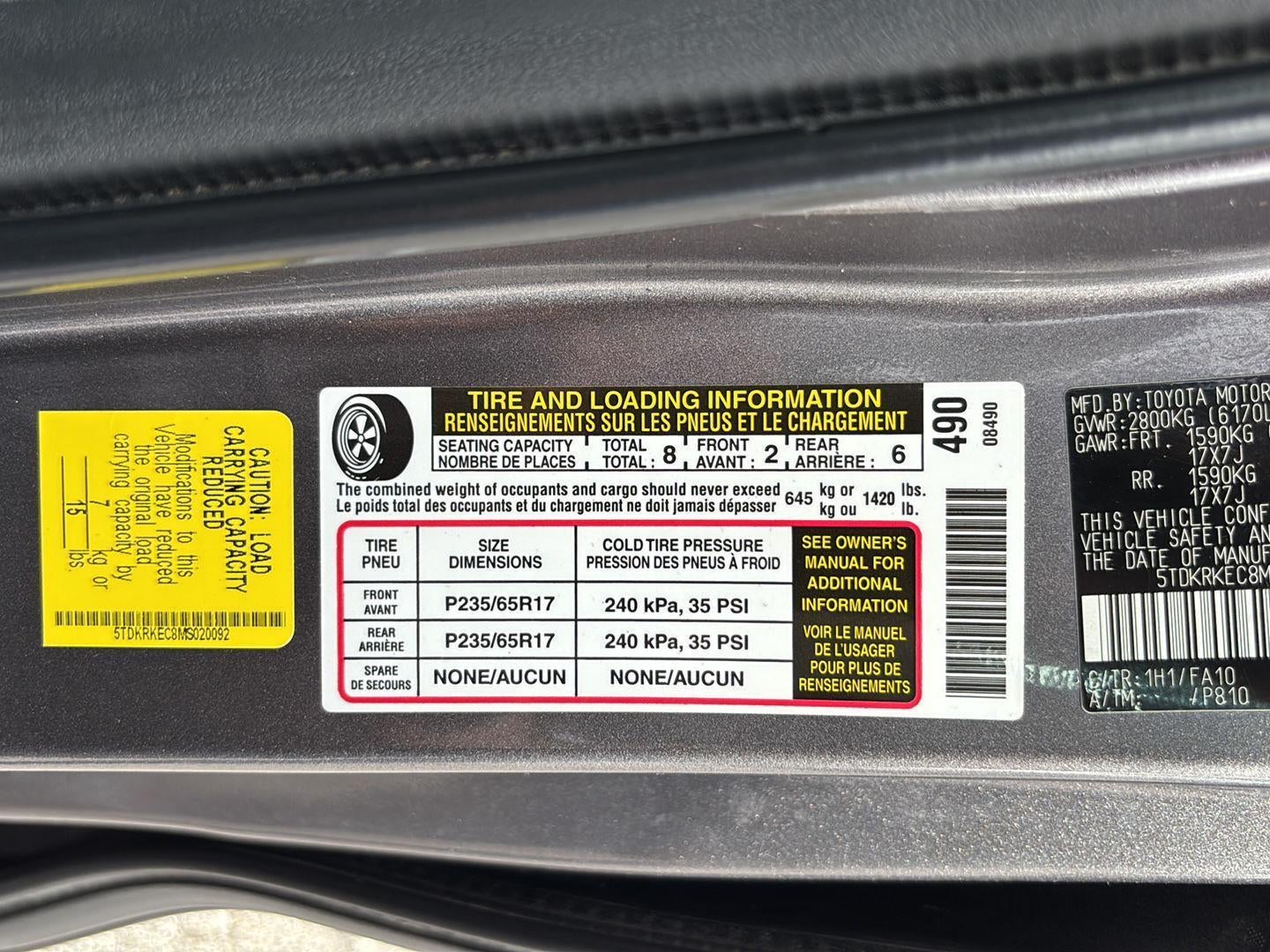 2021 Toyota Sienna LE