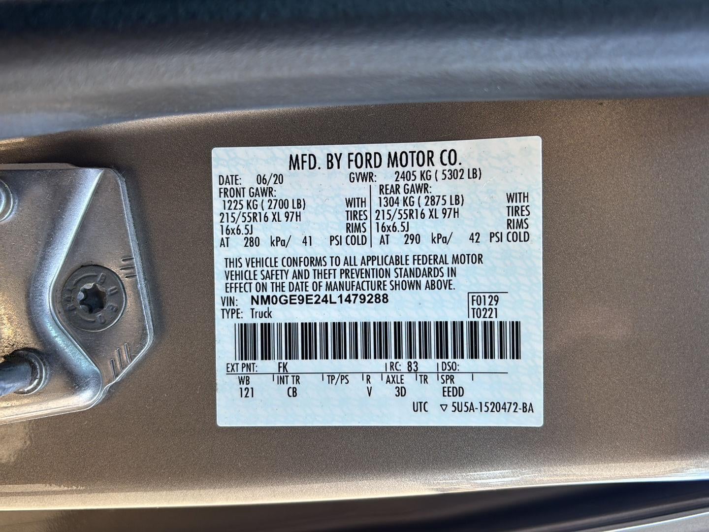 2020 Ford Transit Connect Wagon XL