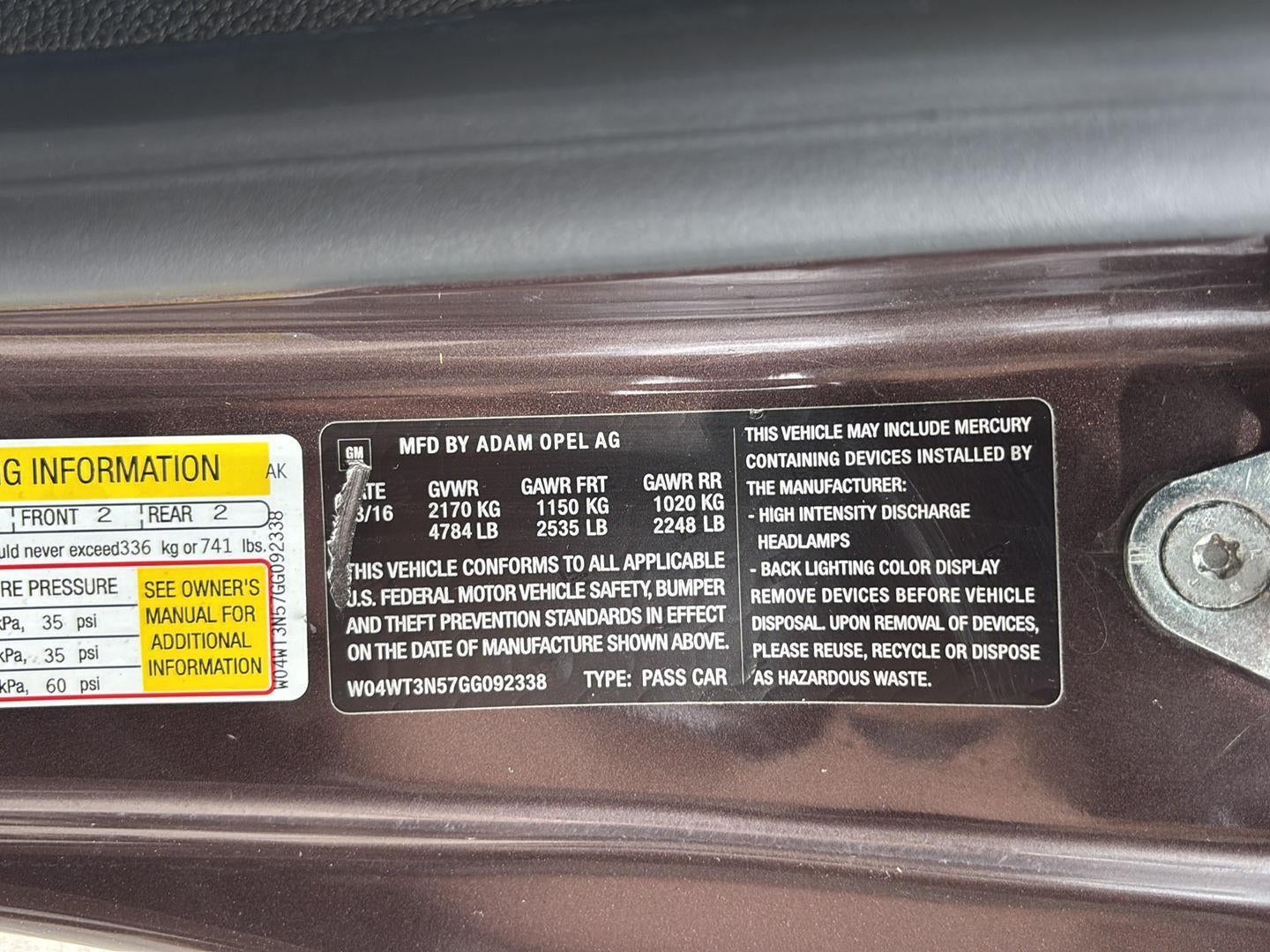 2016 Buick Cascada Premium