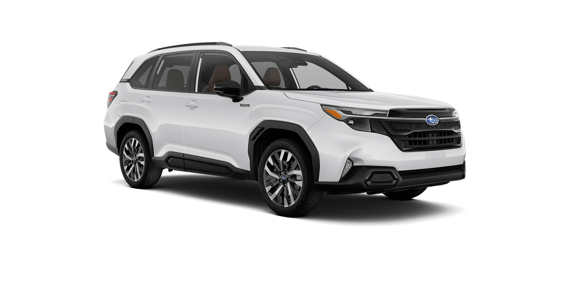 2026 Subaru Forester Touring Hybrid Shown in Crystal White Pearl