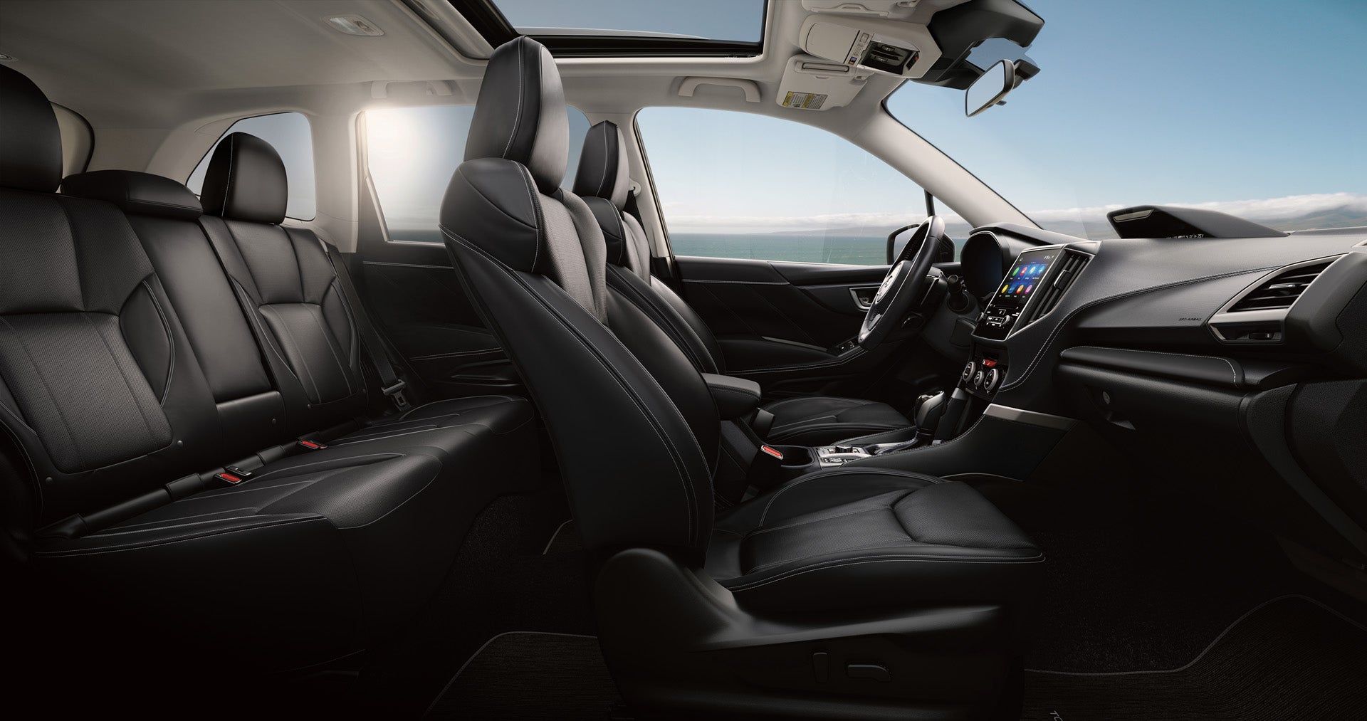 2024 Subaru Forester Touring Interior Black Leather