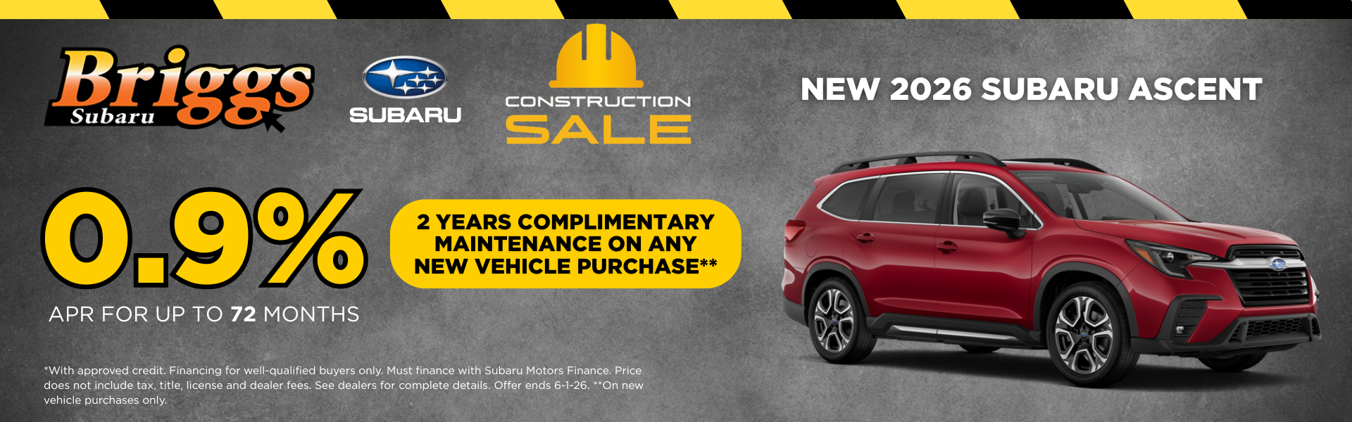 NEW 2026 SUBARU ASCENT