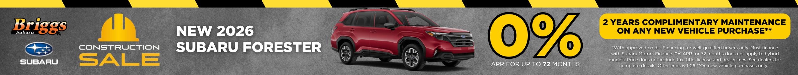 NEW 2026 SUBARU FORESTER