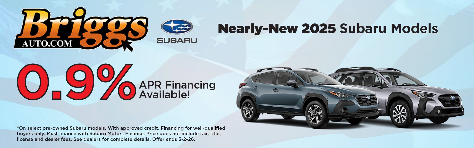 NEW 2025 SUBARU MODELS