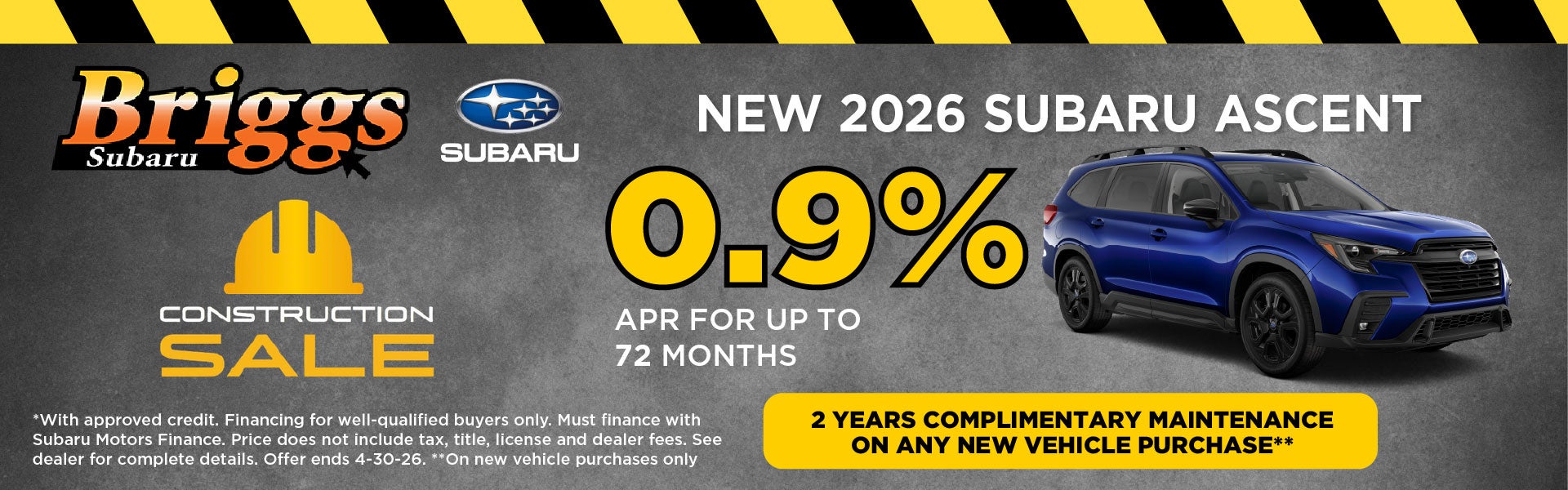 New 2026 Subaru Ascent