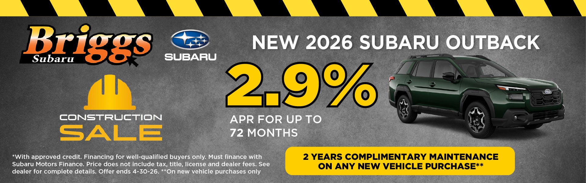 New 2026 Subaru Outback