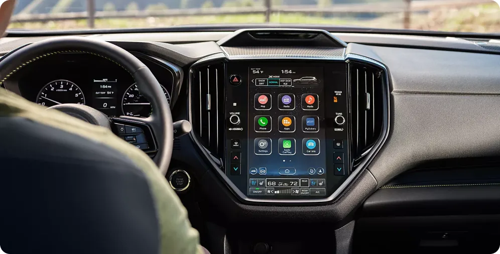 11.6-inch Subaru Multimedia System touchscreen in the 2026 Ascent