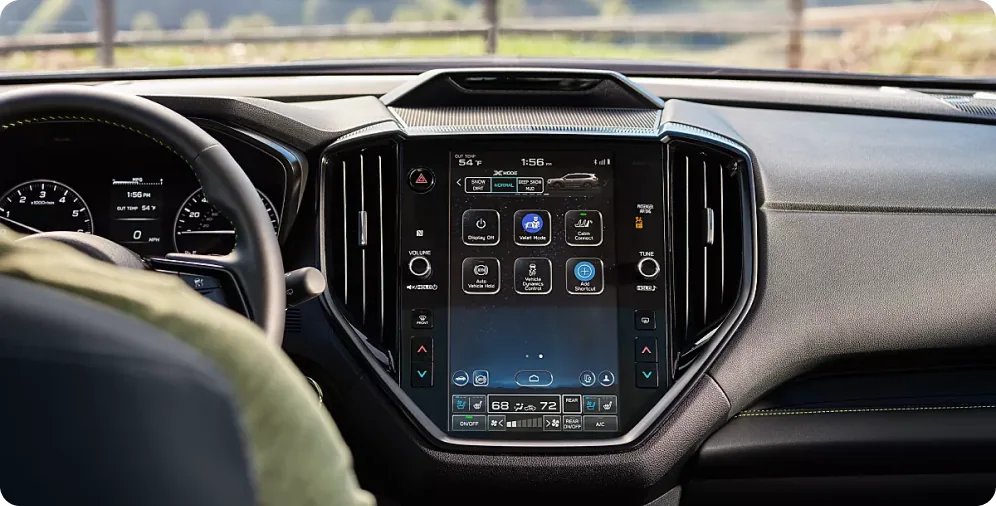 Cabin Connect controls on the 2026 Subaru Ascent touchscreen