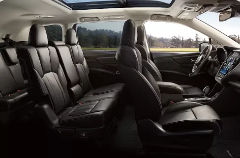 Second- and third-row bench seating in a 2026 Subaru Ascent