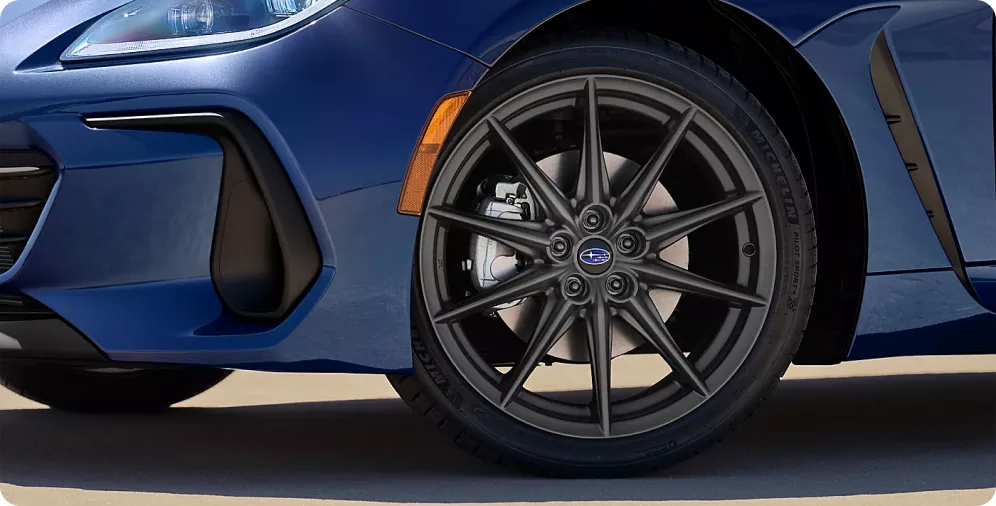 18-inch aluminum-alloy wheel and Michelin Pilot Sport 4 tire on the 2026 Subaru BRZ