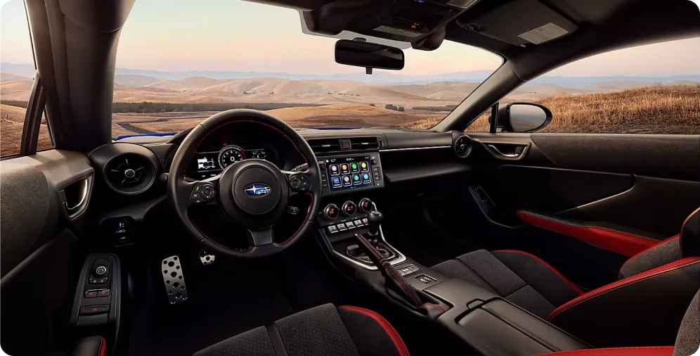 Driver-focused cockpit of the 2026 Subaru BRZ
