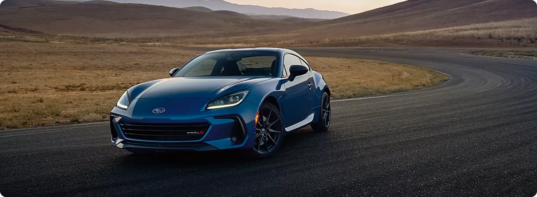 2026 Subaru BRZ tS at speed on a race circuit