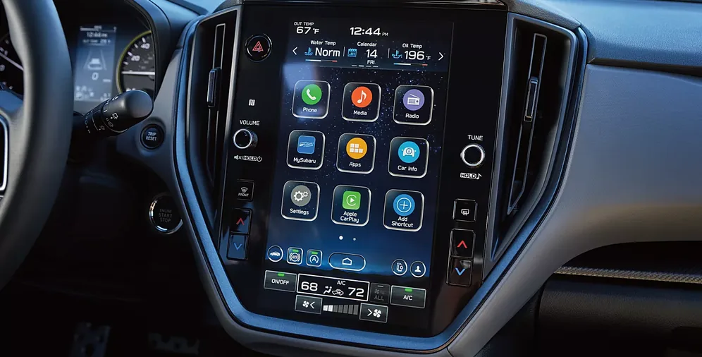 11.6-inch Subaru Multimedia System touchscreen in the 2026 Crosstrek