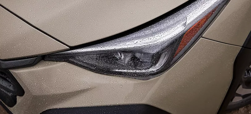 Aggressive headlight design on the 2026 Subaru Crosstrek Hybrid
