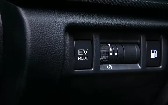 EV Mode switch on the dashboard of the 2026 Subaru Crosstrek Hybrid