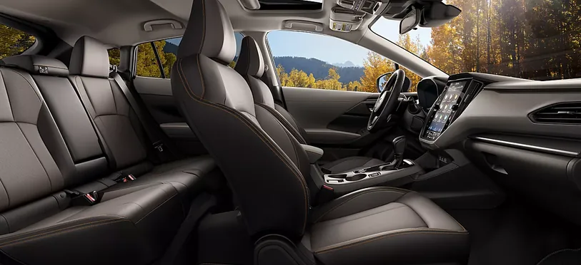 Front seats and centre console of the 2026 Subaru Crosstrek Hybrid