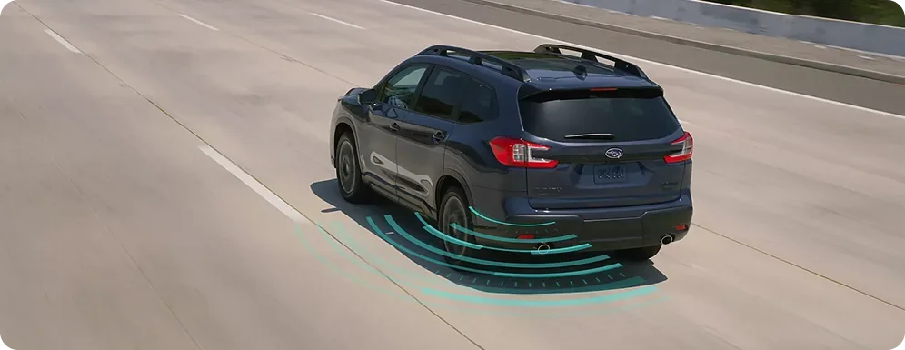 Blind-Spot Detection sensing a vehicle alongside on the highway