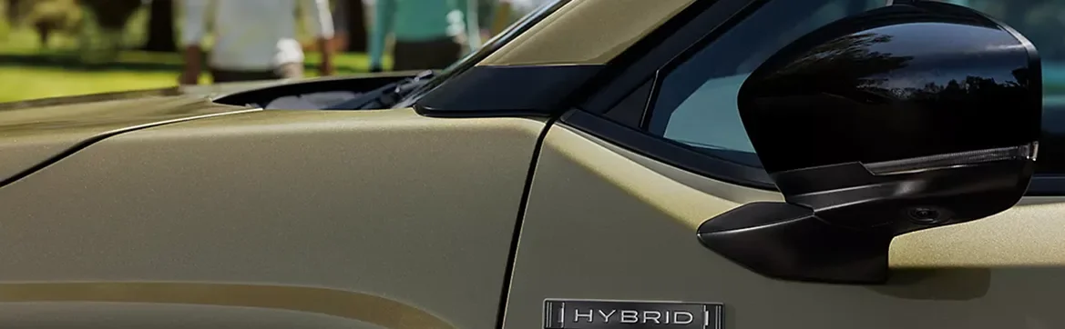 HYBRID badge on the front fender of the 2026 Subaru Forester Hybrid