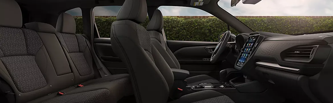 Rear seats and cabin of the 2026 Subaru Forester Hybrid