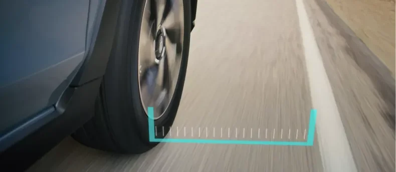 Lane Departure and Sway Warning monitoring lane markings