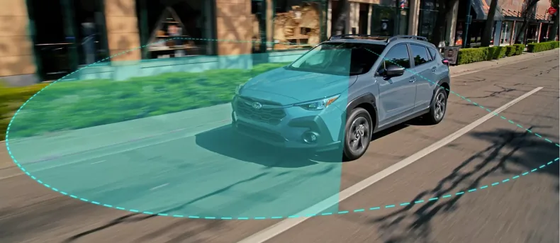 EyeSight Pre-Collision Braking scanning the road ahead