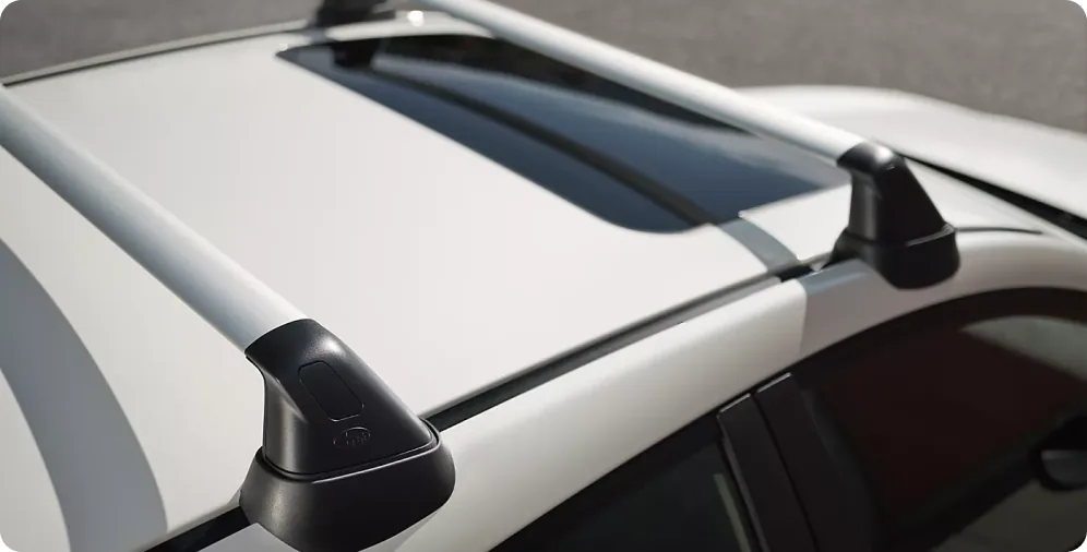 Roof crossbar mounting points on the 2026 Subaru Impreza