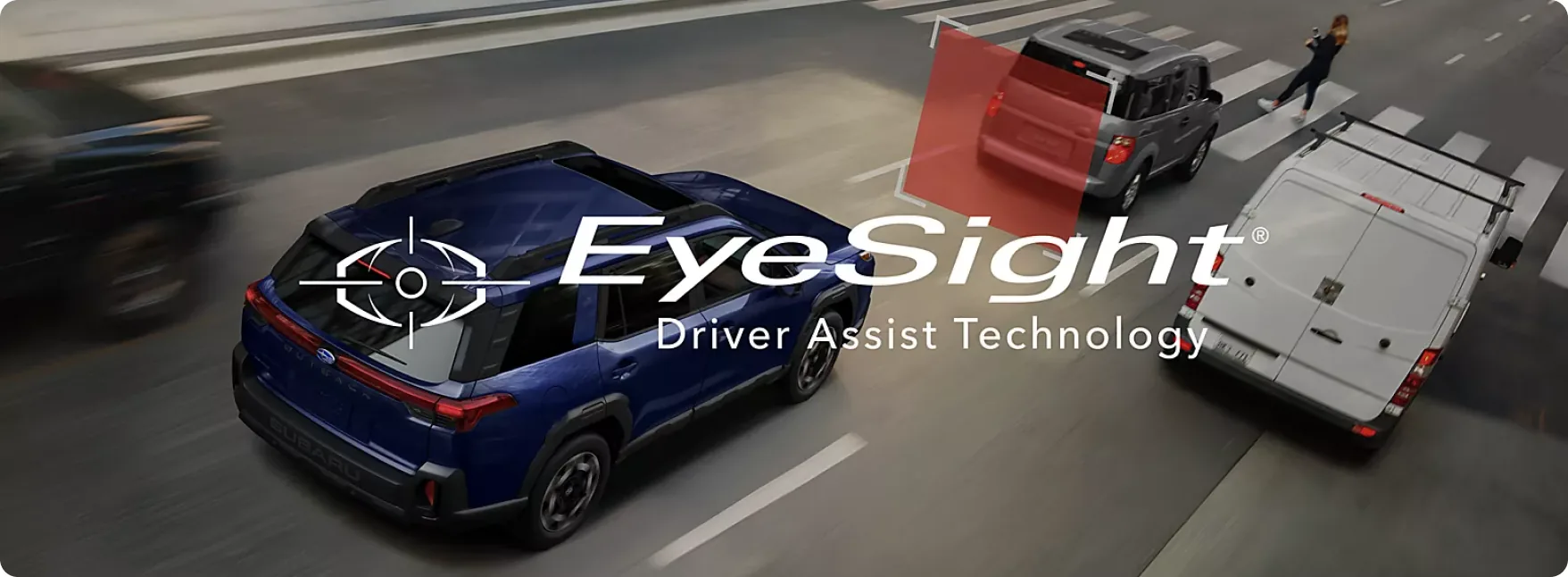 Subaru EyeSight Driver Assist Technology scanning traffic ahead