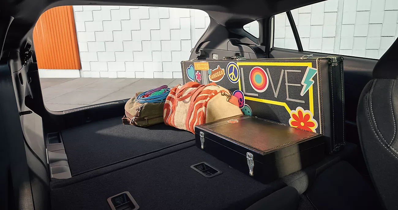 Cargo area of the 2026 Subaru Impreza loaded for a trip