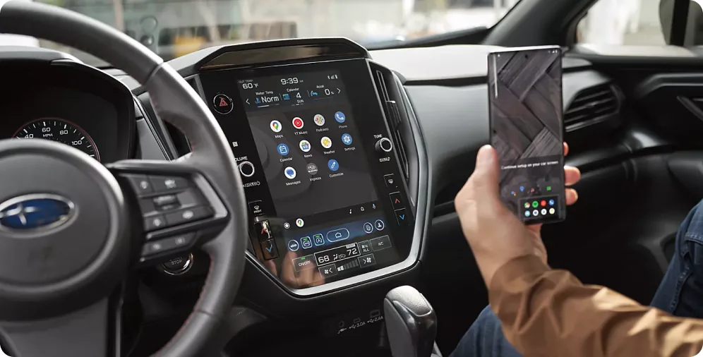 Wireless smartphone integration on the 11.6-inch touchscreen of the 2026 Impreza