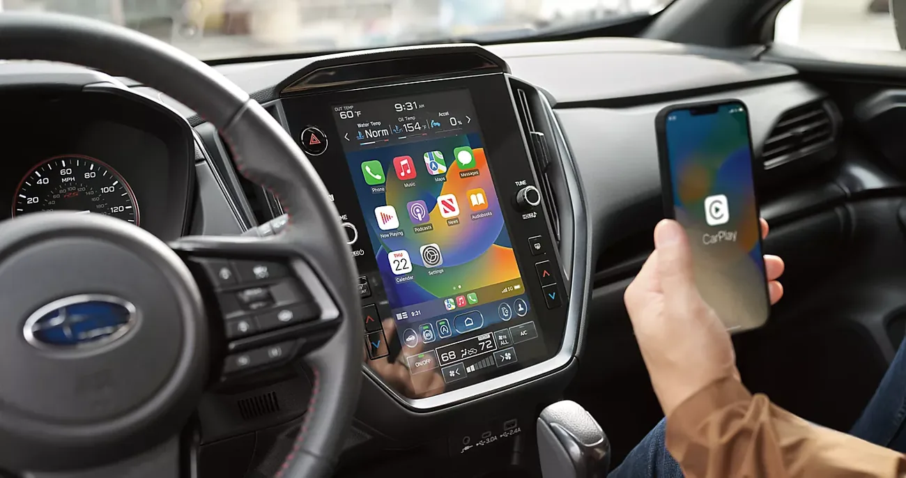 Wireless smartphone integration on the 2026 Subaru Impreza touchscreen