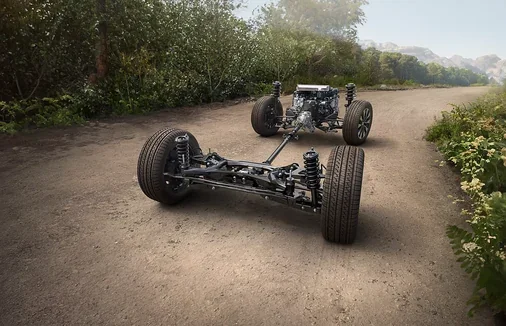 Subaru Symmetrical All-Wheel Drive drivetrain cutaway