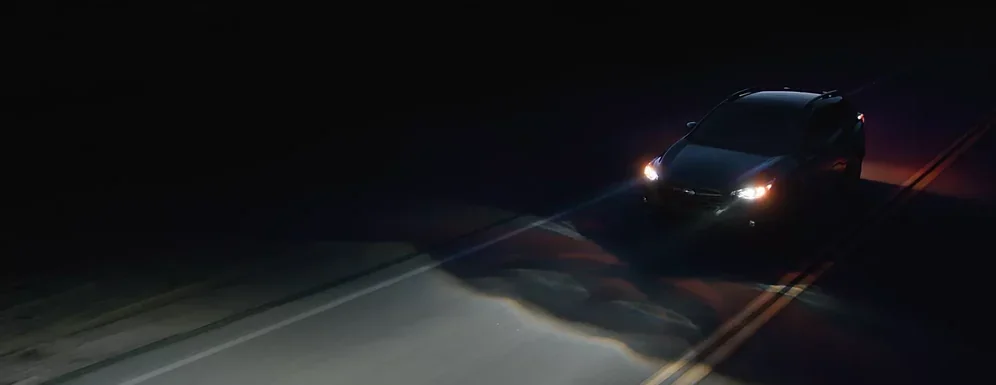 Steering Responsive Headlights illuminating a dark curve