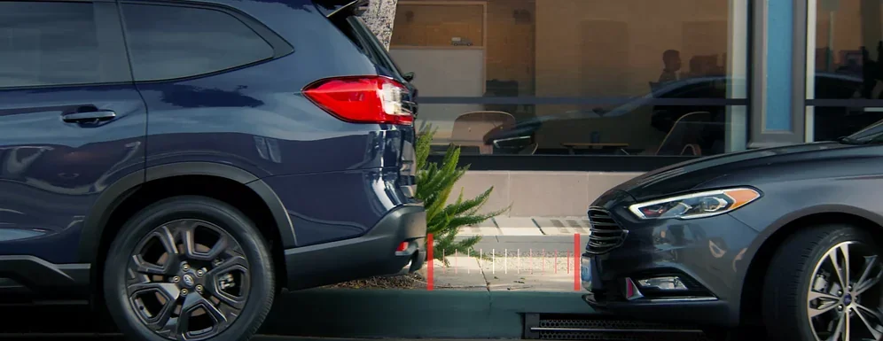 Reverse Automatic Braking sensing an object behind the vehicle