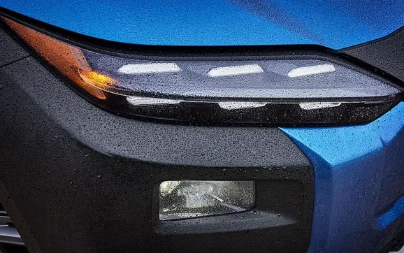 Multi-element LED daytime running light detail on the 2026 Subaru Trailseeker
