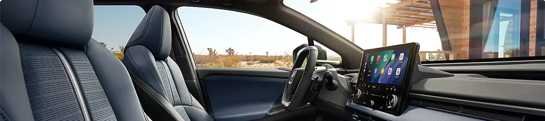 Front seats and 14-inch touchscreen of the 2026 Subaru Trailseeker
