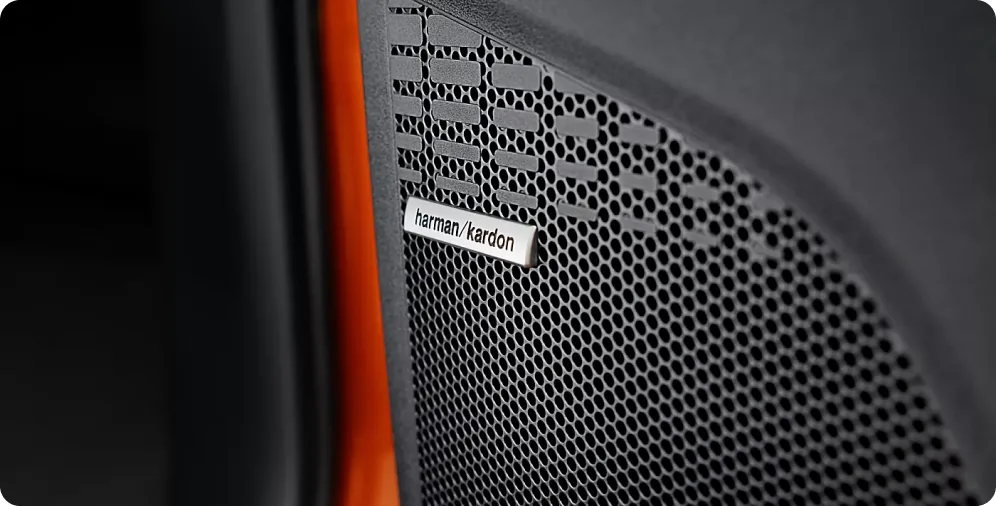 Harman Kardon premium speaker detail inside the 2026 Subaru Uncharted