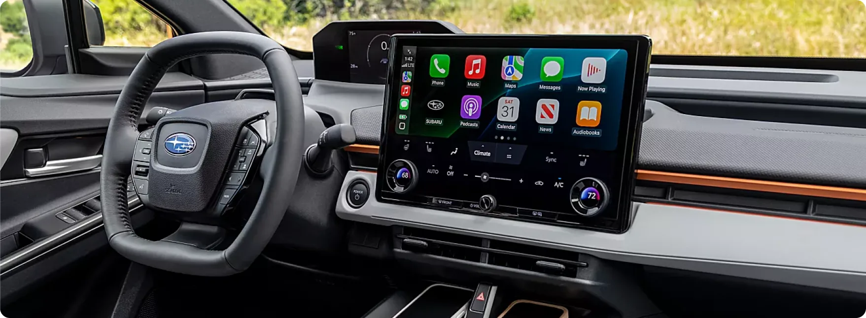 2026 Subaru Uncharted cabin with the 14-inch high-resolution touchscreen