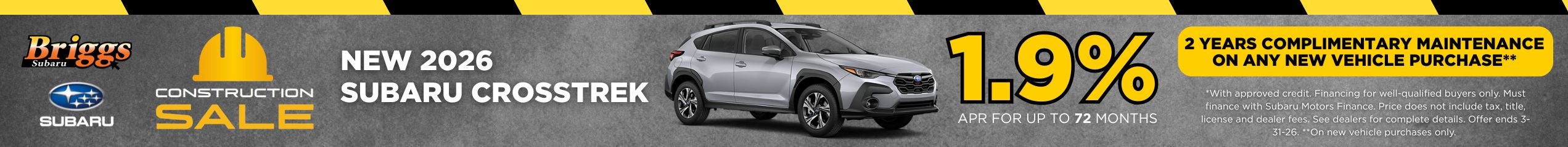 2026 Subaru Crosstrek