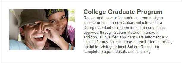 College Graduate Program | Briggs Subaru of Topeka in Topeka KS