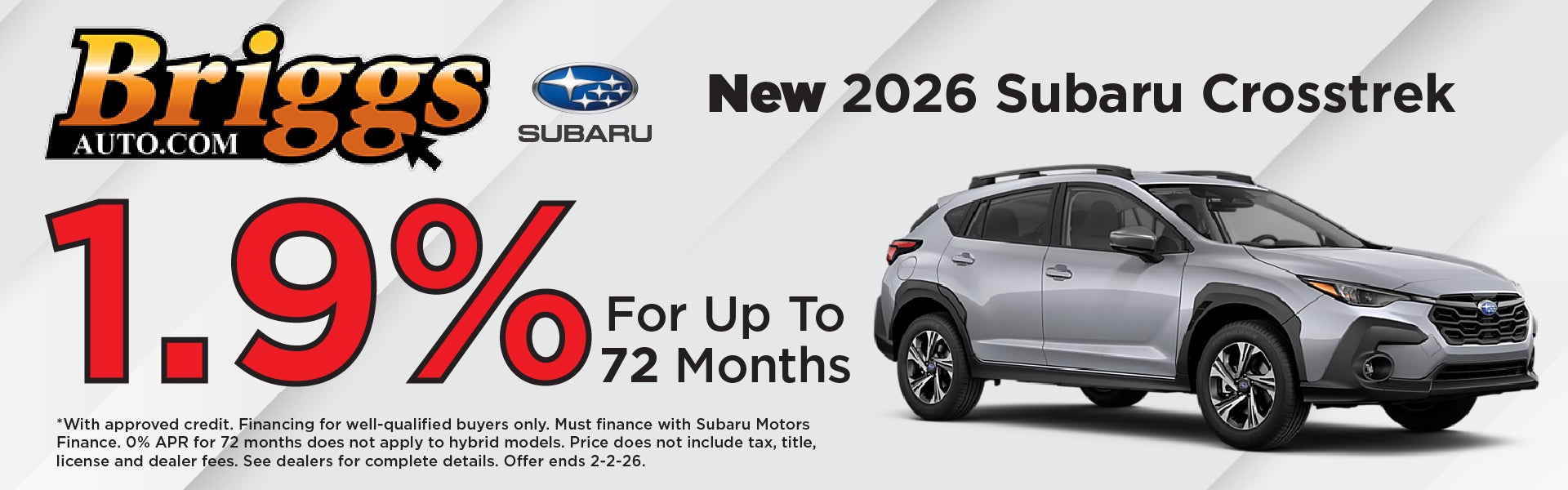 2026 Subaru Crosstrek